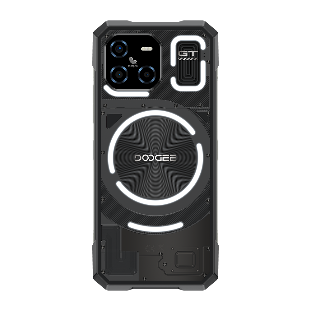 DOOGEE Blade GT Ultra Telรฉfono mรณvil robusto 5G Android 14 y cรกmara con IA y efecto de luz LED