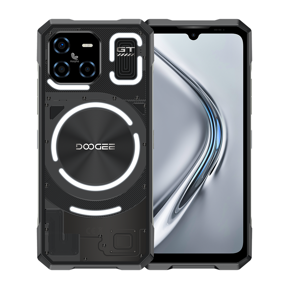DOOGEE Blade GT Ultra Telรฉfono mรณvil robusto 5G Android 14 y cรกmara con IA y efecto de luz LED