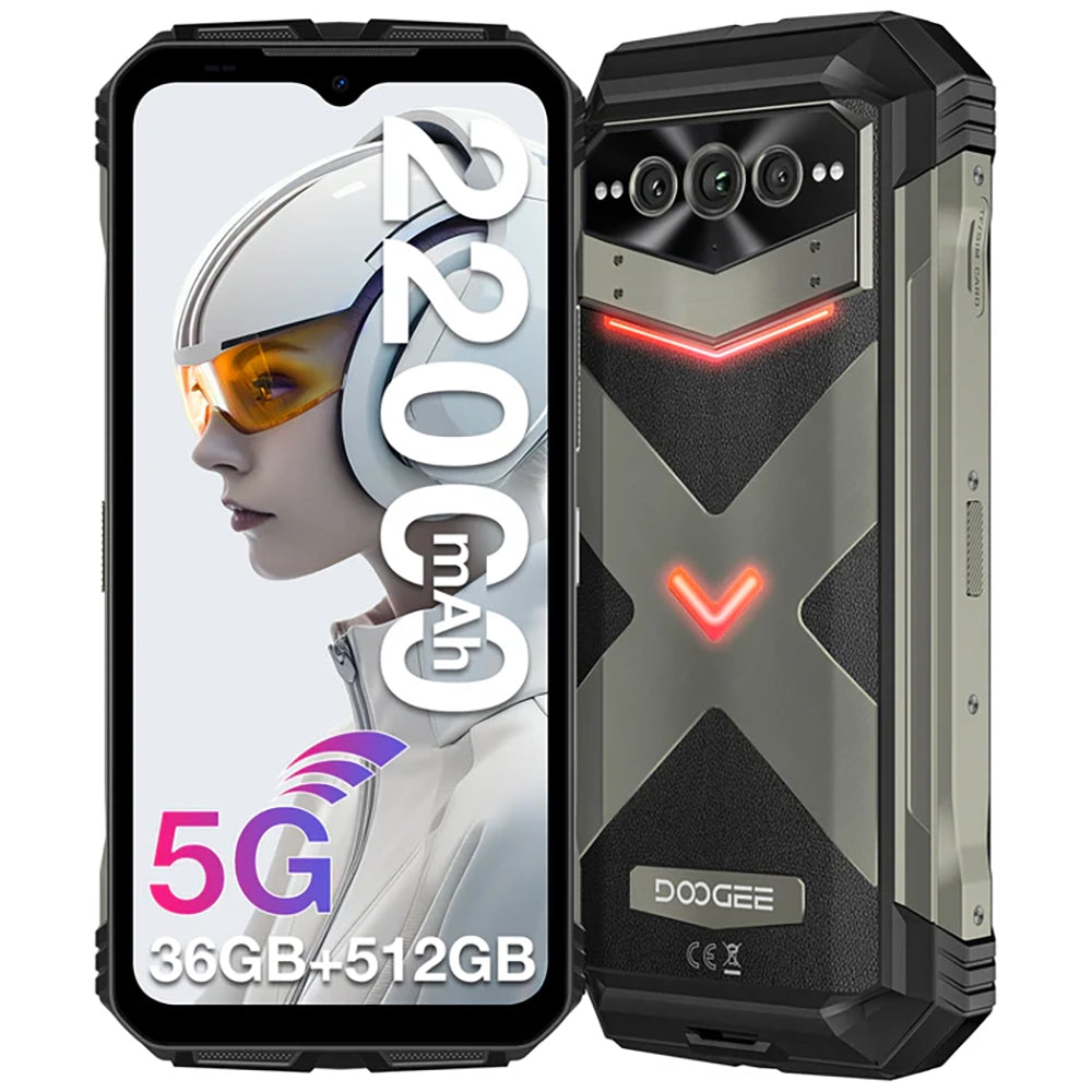 DOOGEE VMAX Plus Movil Irrompible 22000mAh Android 14 Movil Resistente 5G