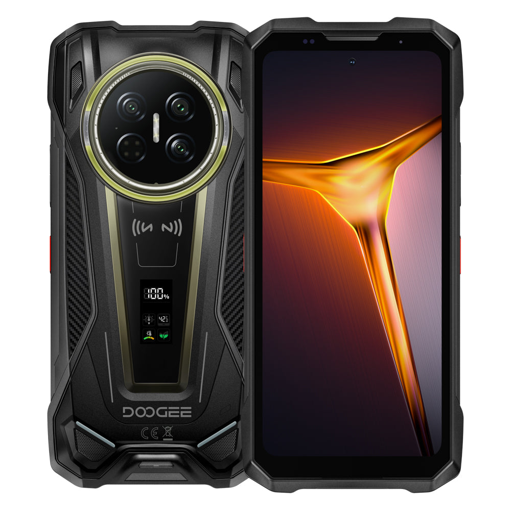 DOOGEE V MAX 2 Movil Irrompible 5G, 6.78"FHD/120Hz, 22000mAh/120W, 48GB(16+22)RAM, Anillo de Luz Para Acampar