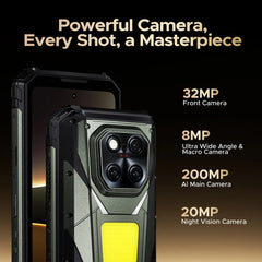 DOOGEE V Max LR 20500mAh 5G Android 15 Rugged Phone with 40m Laser Distance Measurement DOOGEE