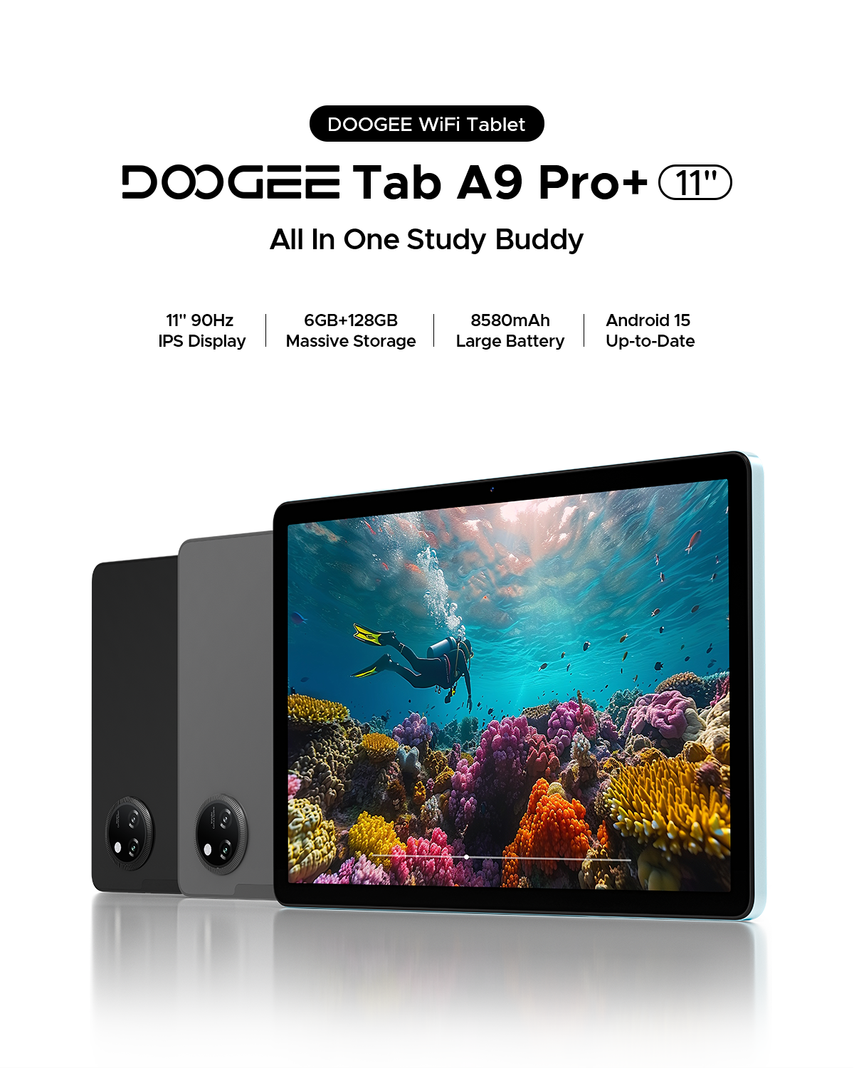 DOOGEE Tab A9 Pro+ - Android 15 Smart Tablet | Affordable Tablet