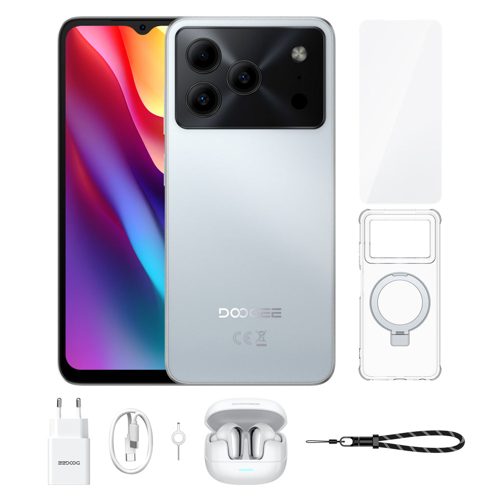 DOOGEE Note56 Android16 SIMフリー　64GB ホワイト DOOGEE Note56 Smartphone Android 16, pantalla de 90 Hz, batería de 615