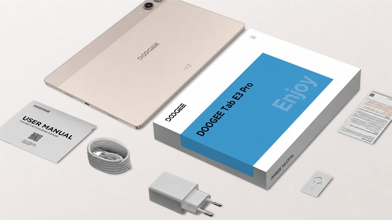 DOOGEE Tab E3 Pro - Android 15 Smart Tablet | Large Screen + Ultra