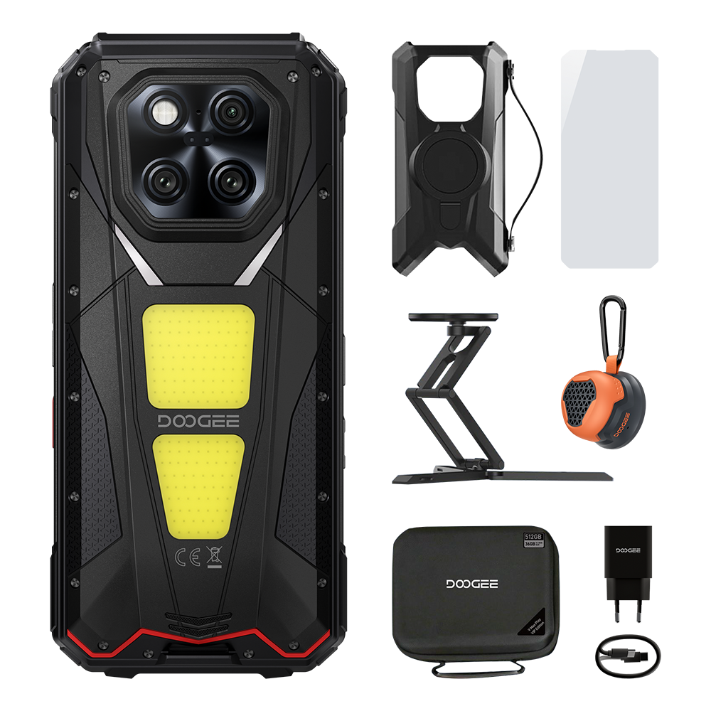 DOOGEE V Max Play Smartphone robusto Dimensity 7300 20500mAh 5G con proyector
